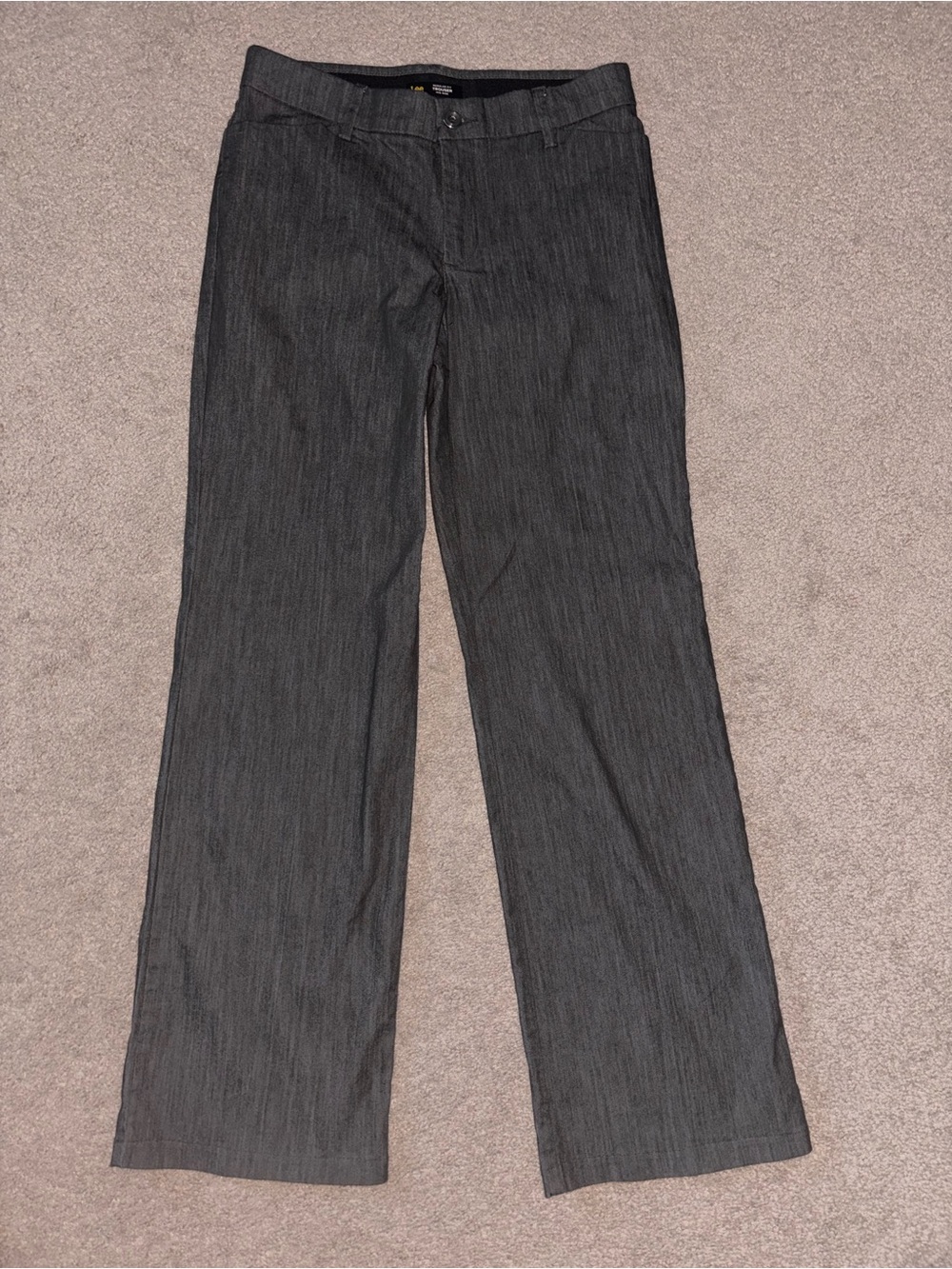 Lee Women's Straight Leg Trousers - Charcoal Gray